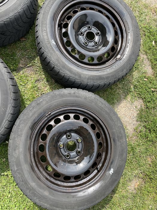 Koła 16” 5x112 – felgi stalowe + opony całoroczne Lassa Multiways 215/60 R16 XL