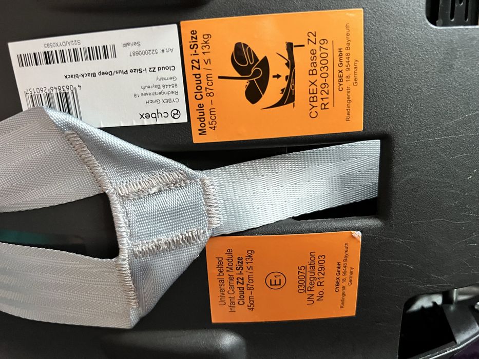 Cybex cloud Z2 i size nosidełko- fotelik z bazą  Z2