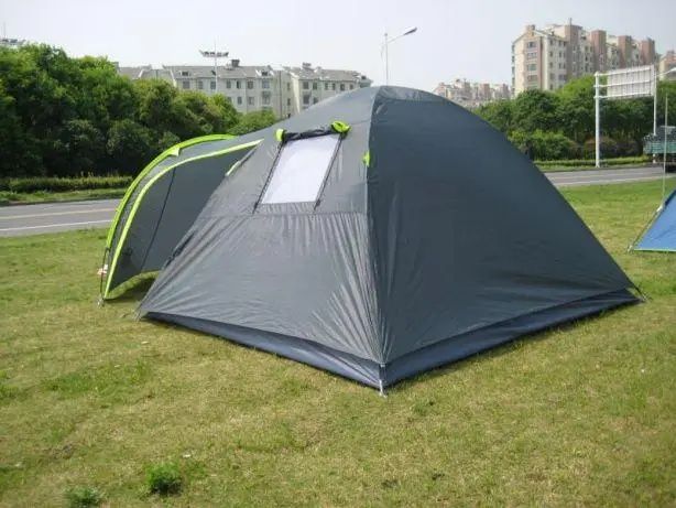Палатка Green Camp 1009,  4-х местная двухслойная водонепроницаемая