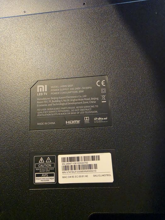 TV Led Xiaomi 43" (L43M5-5ASP)