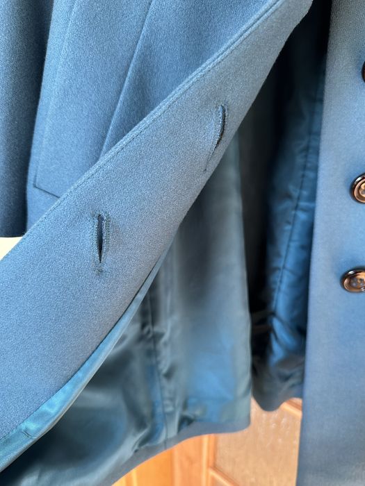 Płaszcz Solar r. 40/42, kolor morski, 80% wełna