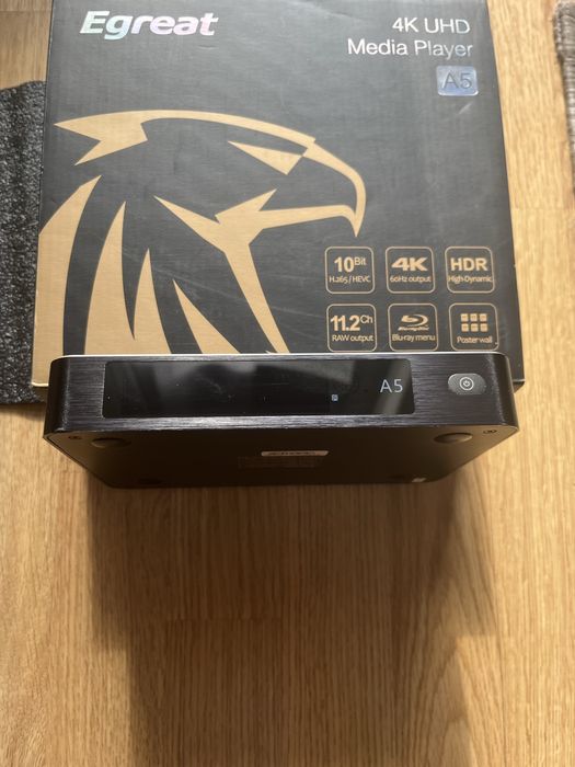Egreat A5 - 4K   Bluray  Odtwarzacz multimedialn