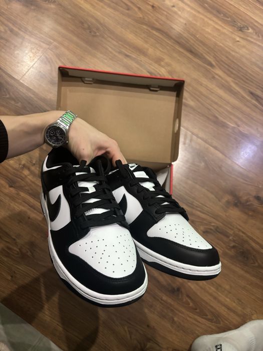 Czarno biale buty Nike Dunk Low Retro, meskie, 44