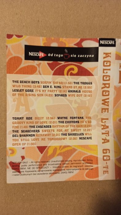 Kolorowe lata 60-te kaseta