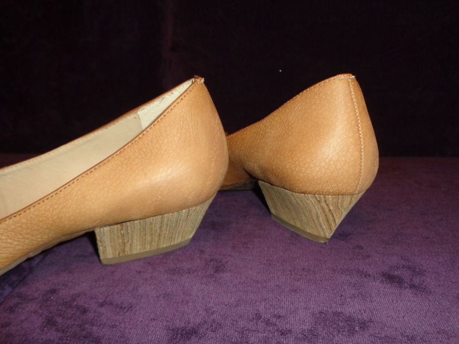 DUMOND made in Brazil skórzane NOWE brązowe buty półbuty LEATHER 39