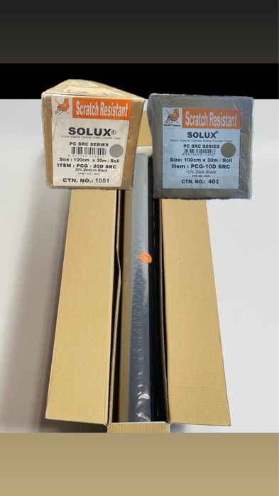 Тонувальна плівка solux 100см х 30м, великий рулон. 10% або 20%