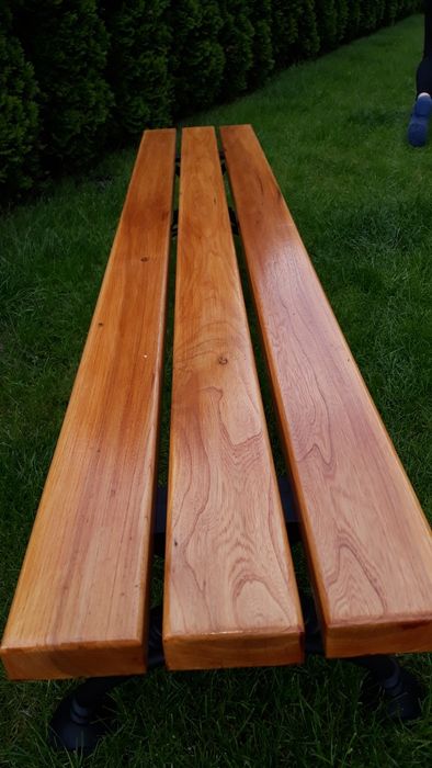 Ławka  ogrodowa  nogi żeliwne,, Wiedeńska ''