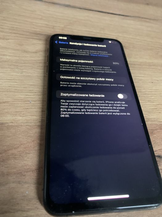 Iphone xs max 64gb 93% kondycji