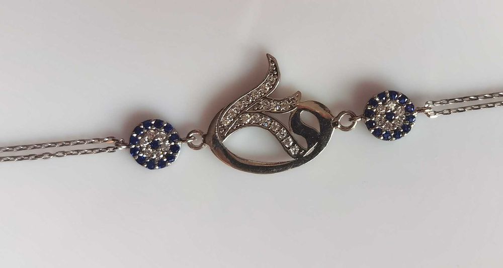 Wyjątkowa srebrna bransoletka TURECKI TULIPAN P925