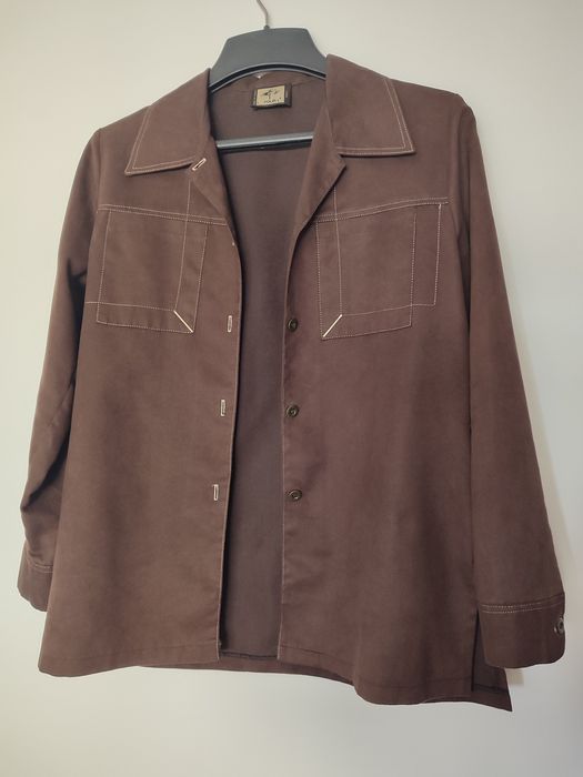 Sobrecamisa de pele de pêssego