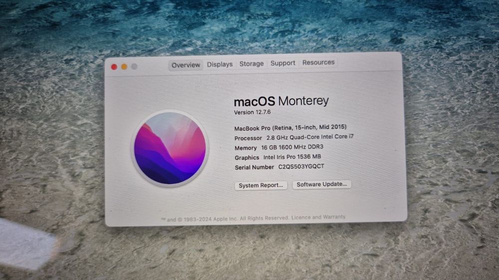 MacBook Pro Retina 15 inch, Mid 15, 16 GB RAM, HD 1 TB flash