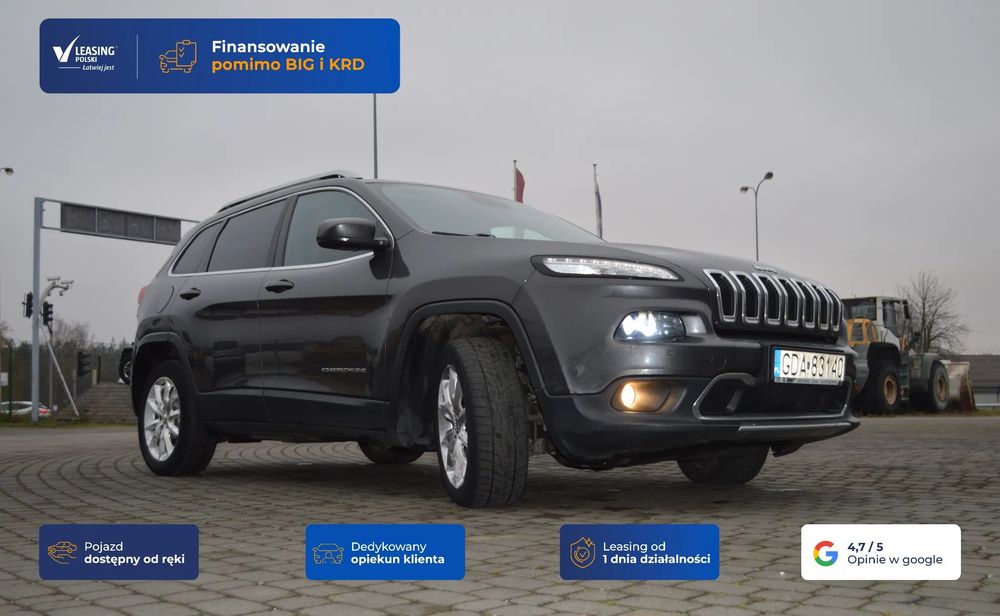 Jeep Cherokee [14570] Jeep Cherokee 2.0 D. 170 KM, napęd 4X4, kamera tył, FV 23%VAT