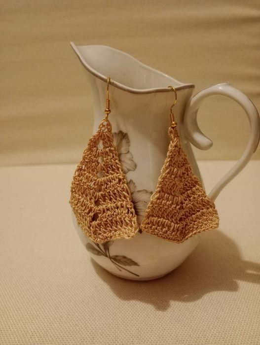 Brincos de crochê Por Encomenda ou Pronta Entrega!