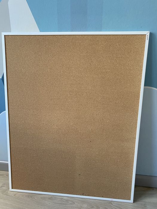 Tablica korkowa 100x80 drewniana rama + gratis pinezki