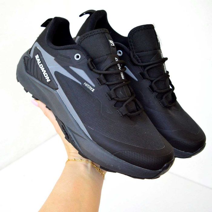 Salomon Genesis Waterproof Black Gray кросівки чоловічі саломон