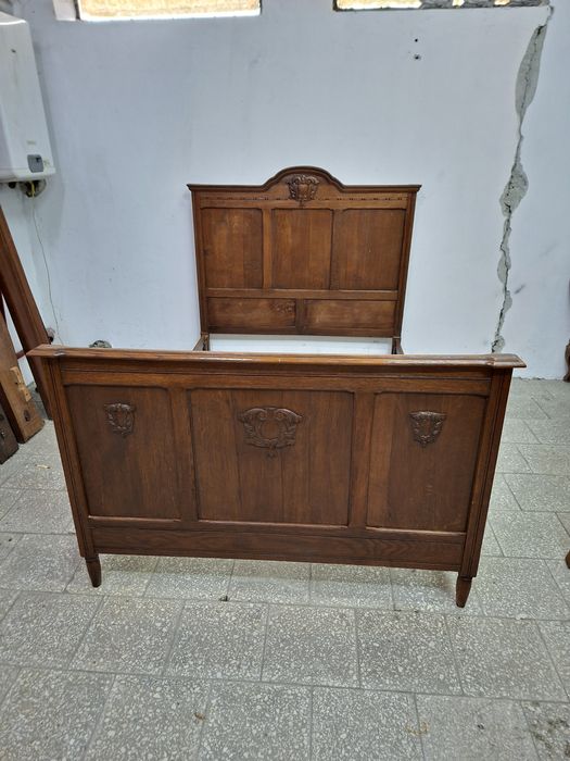 Łóżko secesyjna z Francji