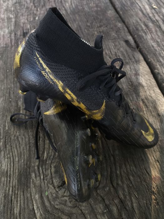 Nike Mercurial Superfly 6 Elite AG Pro Black Gold Męskie Buty