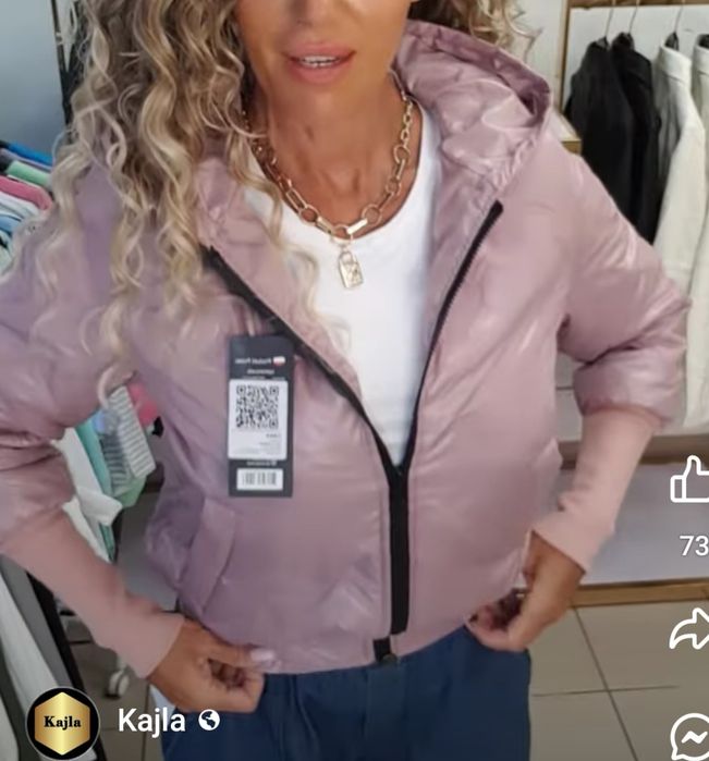 Nowa kurteczka z ściągaczami roz. M
