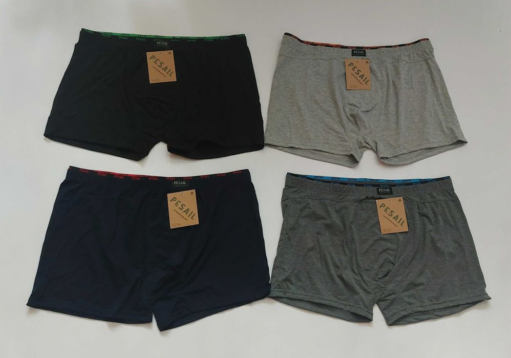 4 sztuki Bokserki męskie bawełna PESAIL 4-PAK r. 7XL pas 98-154 cm