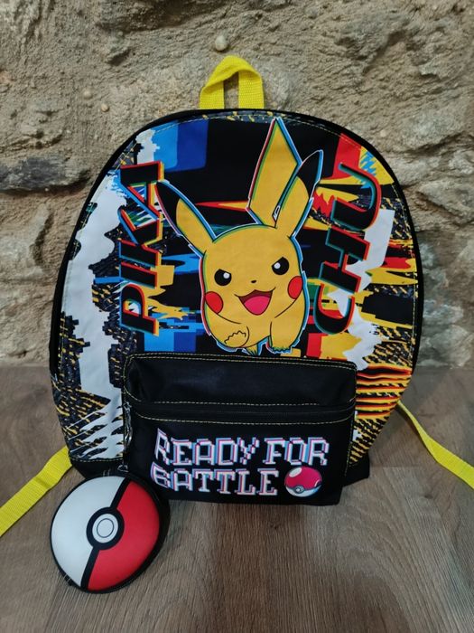 Mochila + lancheira pikachu Pokémon