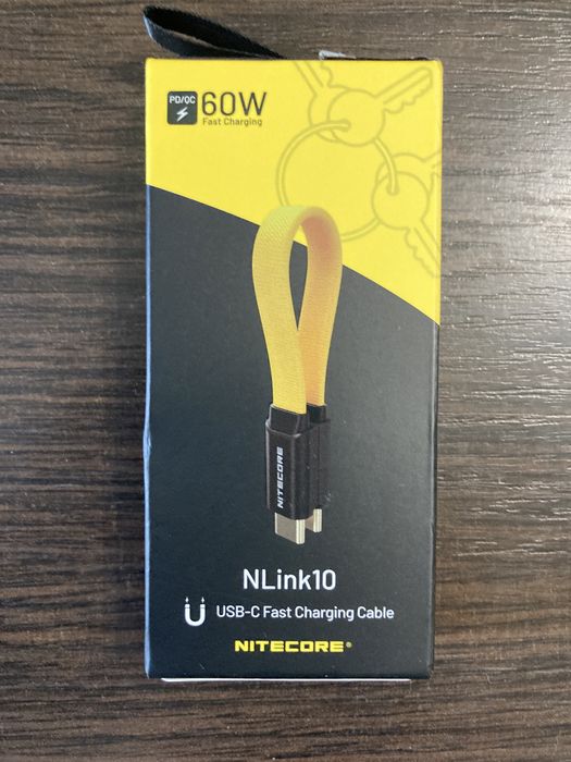 Кабель Nitecore NLink10 USB-C - USB-C з магнітним кріпленням