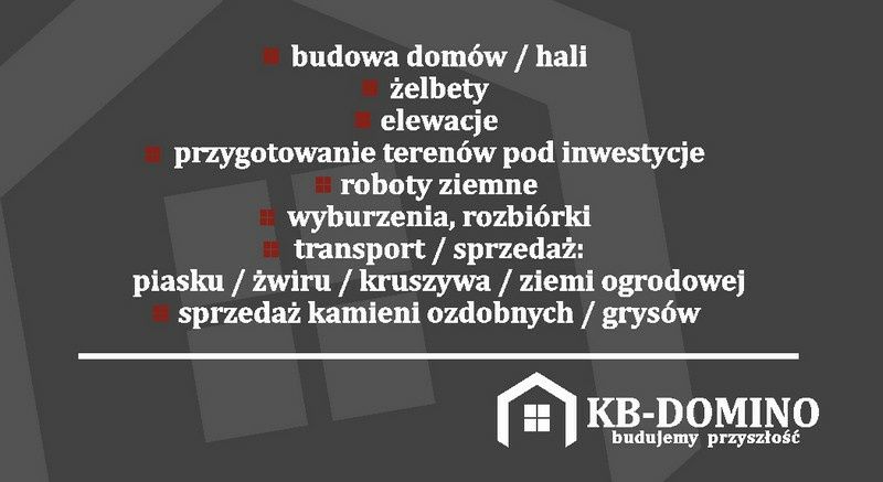 Piasek, żwir, zasypka fundamentów, kruszywo,tłuczeń, grysy