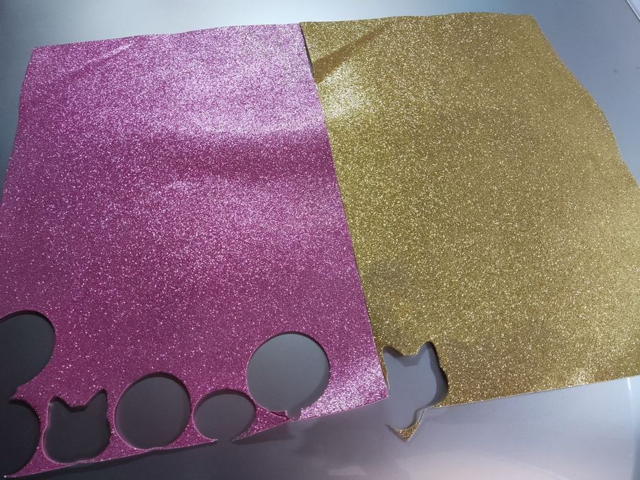 Folhas Eva Glitter Decoração Natal