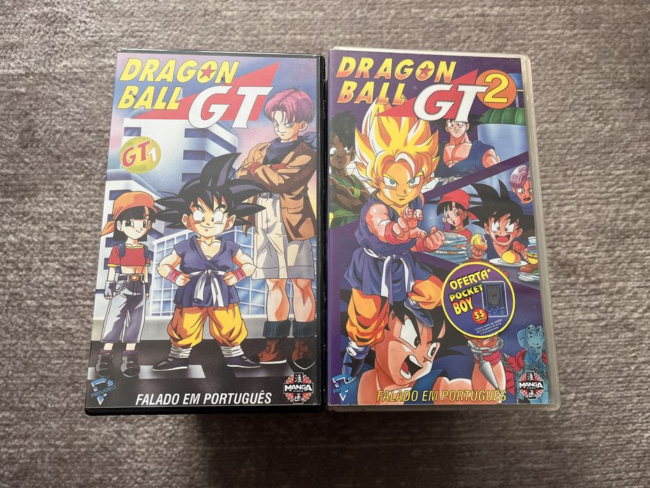 Conjunto de 18 cassetes VHS Dragon Ball GT em Português