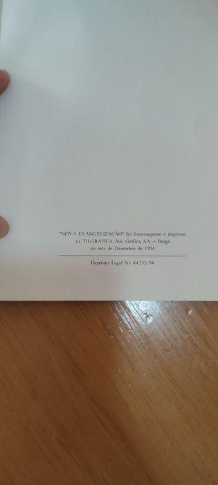 Livro religioso "Nova evangelização '