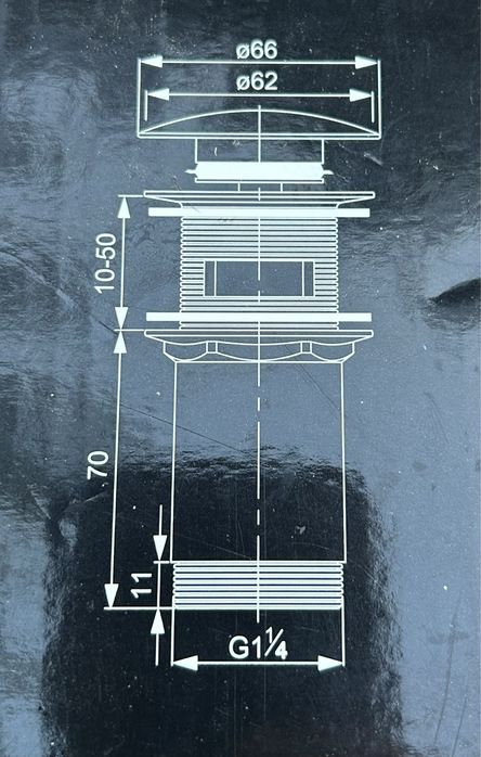 Korek Klik klak Omnires 1 1/4”