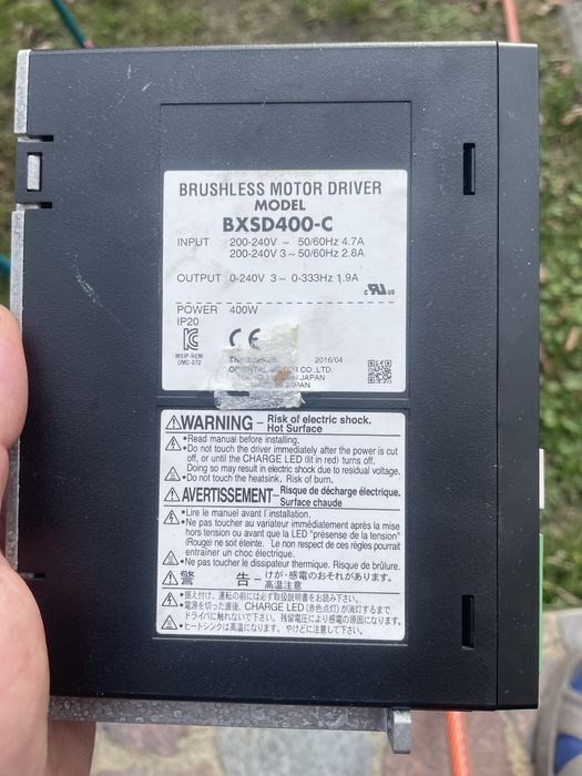 Sterownik silnika bezszczotkowego BXSD400-c