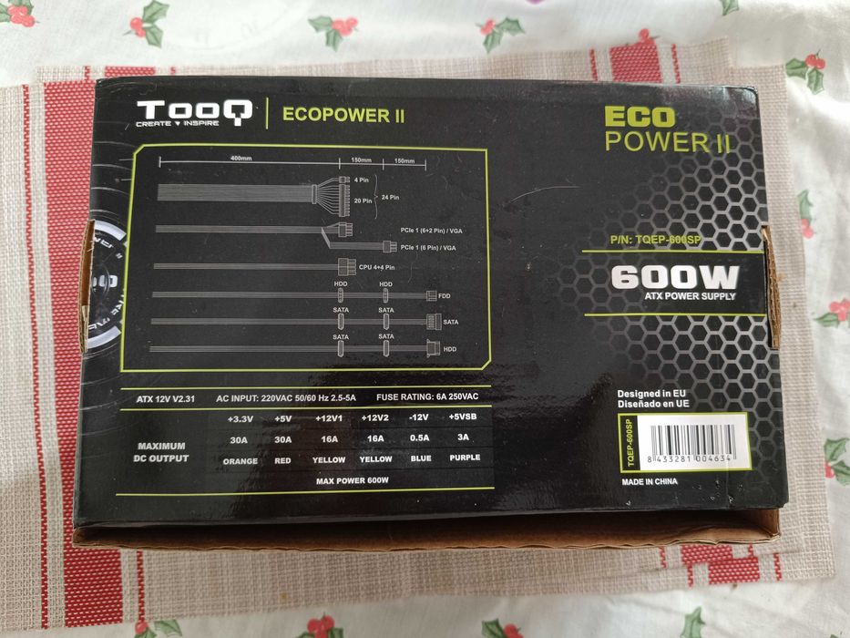 TooQ ATX 600w EcoPower ii