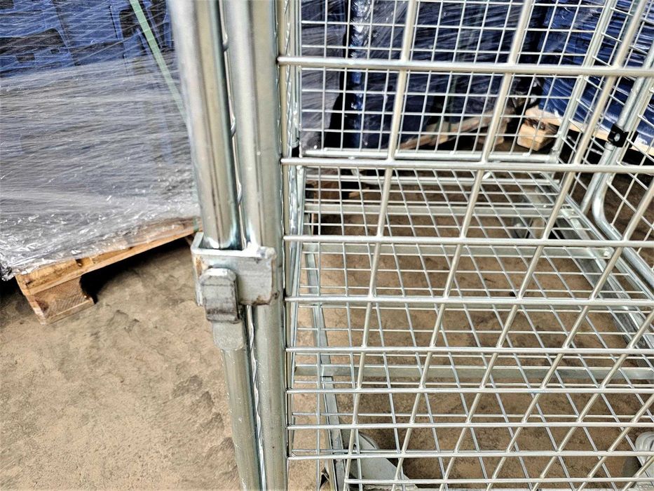 Wózek Magazynowy Transportowy Kosz Siatkowy Kurierski Gniazdowy