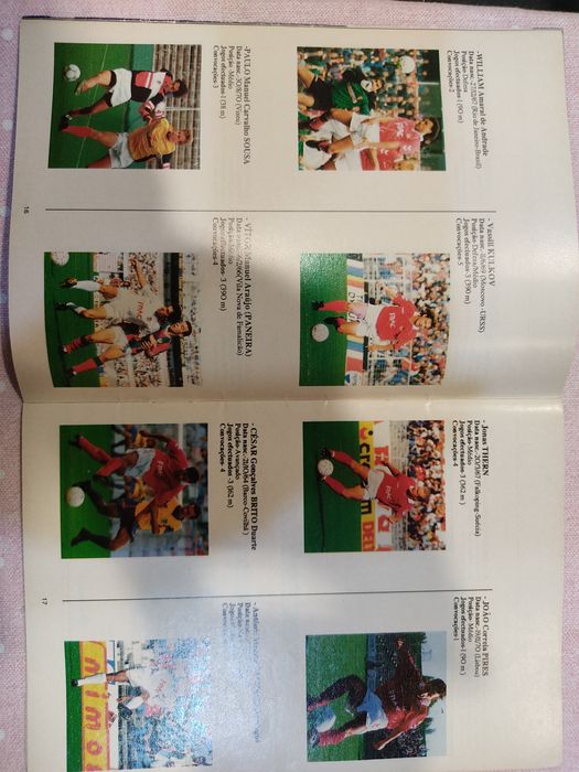 Guia dos campeões Benfica dezembro 1991