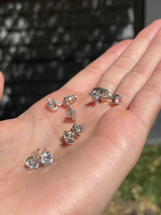 Сережки срібло пусети, гвоздики