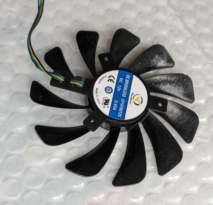 XFX MSI FAN 93 95 mm вентилятор видеокарты 4 pin CF1010U12S
