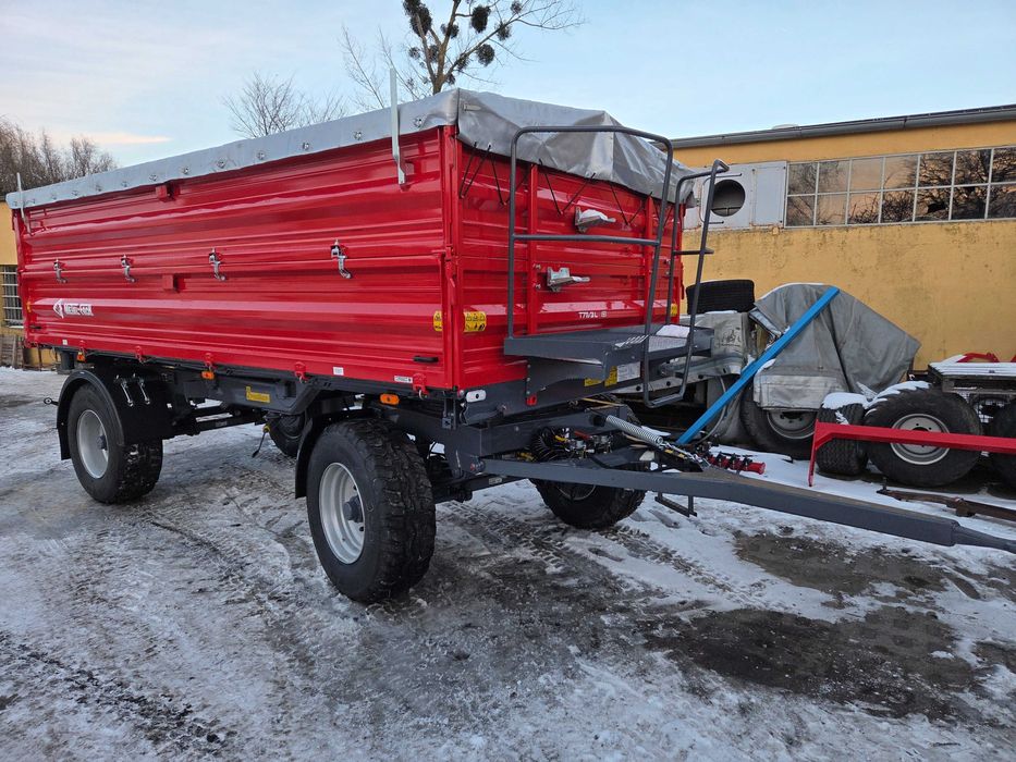 OD RĘKI !!! Przyczepa rolnicza Metal-Fach T711/3 12t Long