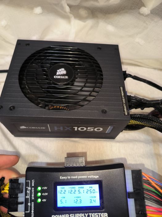 Corsair HX1050 1050W (CMPSU-1050HX) 80 PLUS Silver Semi-Modular Блок живлення бж бп блок питания  rtx rx gtx gt gaming OC plus mx