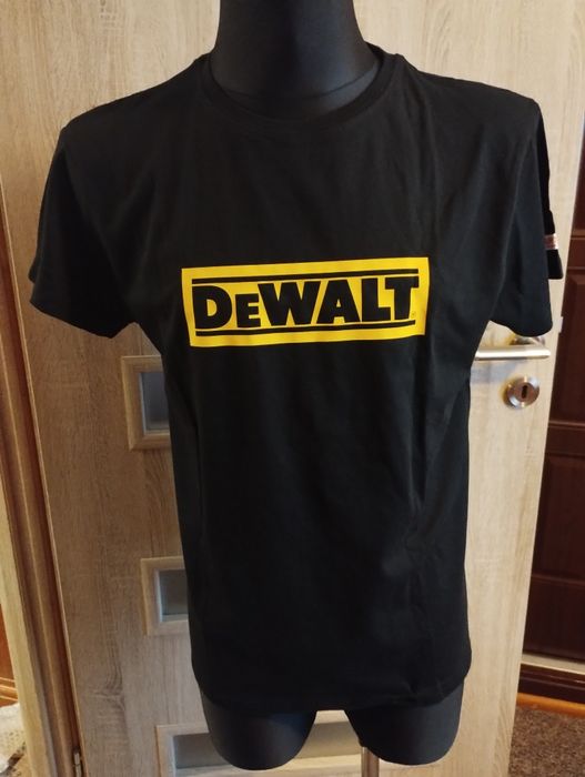 Czarna bluzka z nadrukiem - Dewalt