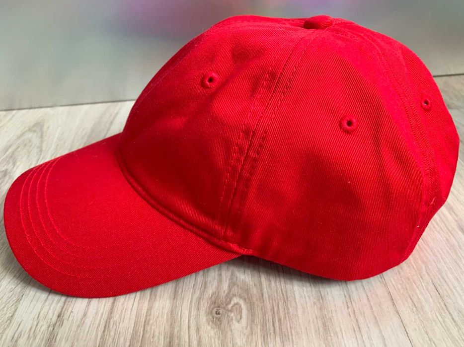 Czapka z daszkiem LACOSTE czerwona z małym logo