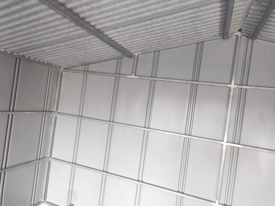 Garaż 5x6na rąbek grafit