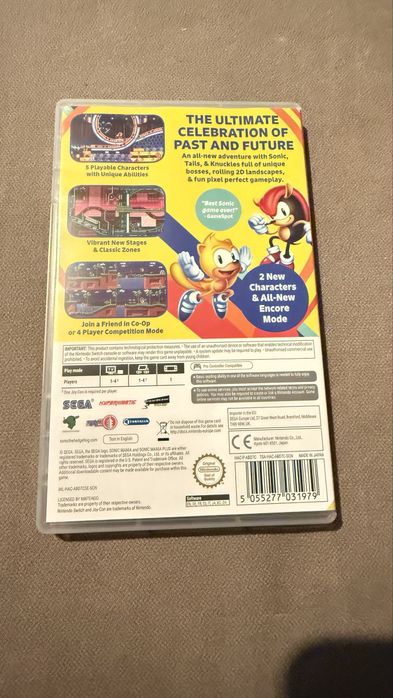 Jogo nintendo switch Sonic Mania  plus como novo