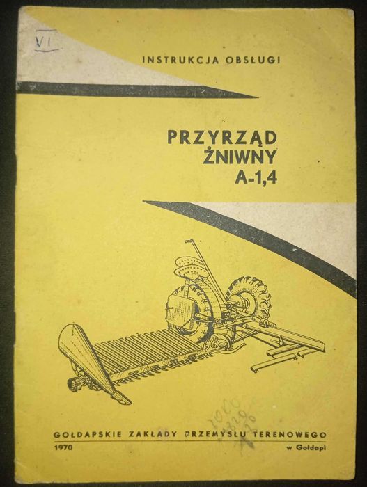 instrukcja obsługi przyrząd żniwny