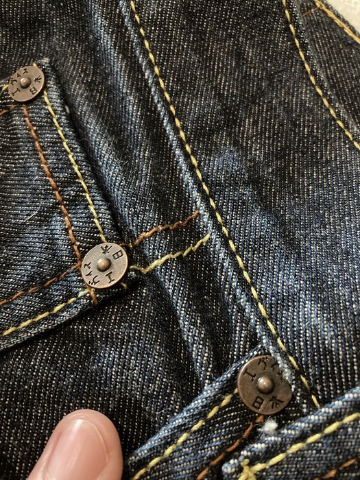 Calça Evisu Bootleg Tiger Embroidered Demin
