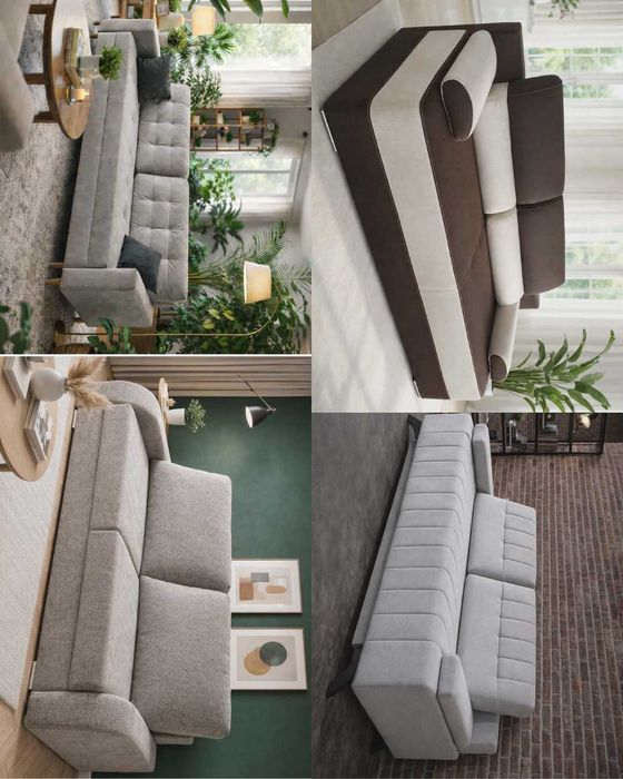 Wyprzedaż stylowych kanap do salonu – 4 różne modele – Nowoczesne i wygodne!