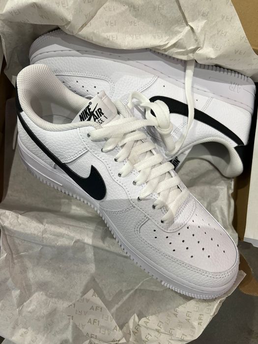 Nike air force 1 białe czarne  buty damskie 37 - PROMOCJA