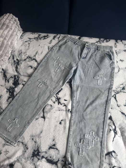 Spodnie jeansowe unisex XXL