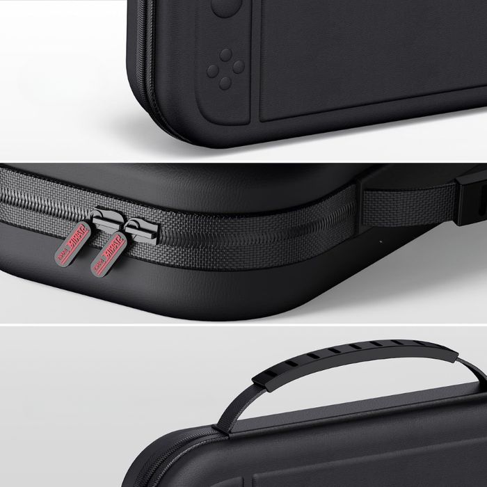Etui na Konsolę Nintendo Twardy Pokrowiec z Miejscem na 10 Gier Czarny