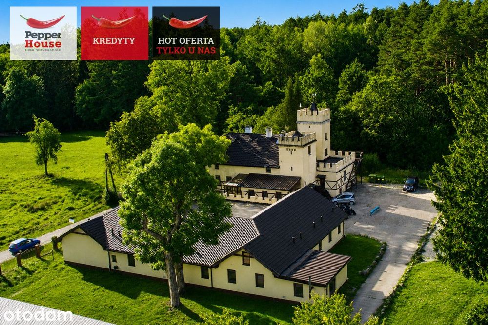 Zamek wśród lasów - obiekt komercyjny na Pomorzu