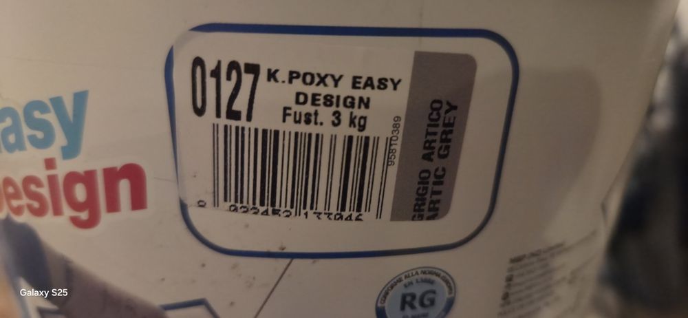 Fuga Mapei Kerapoxy 3kg Kolor 0127 Artic Grey